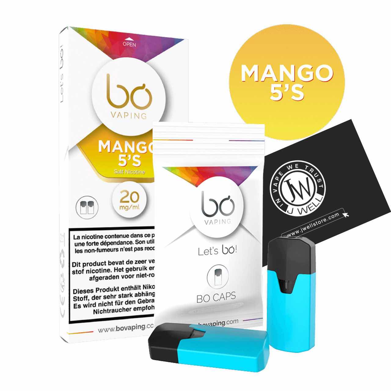 Image 2 boîtes de 2 Bo Caps Salt Nicotine Mango 5’s