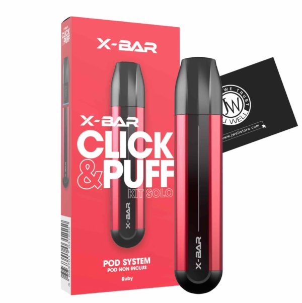 Kit Solo X-Bar Click & Puff Ruby