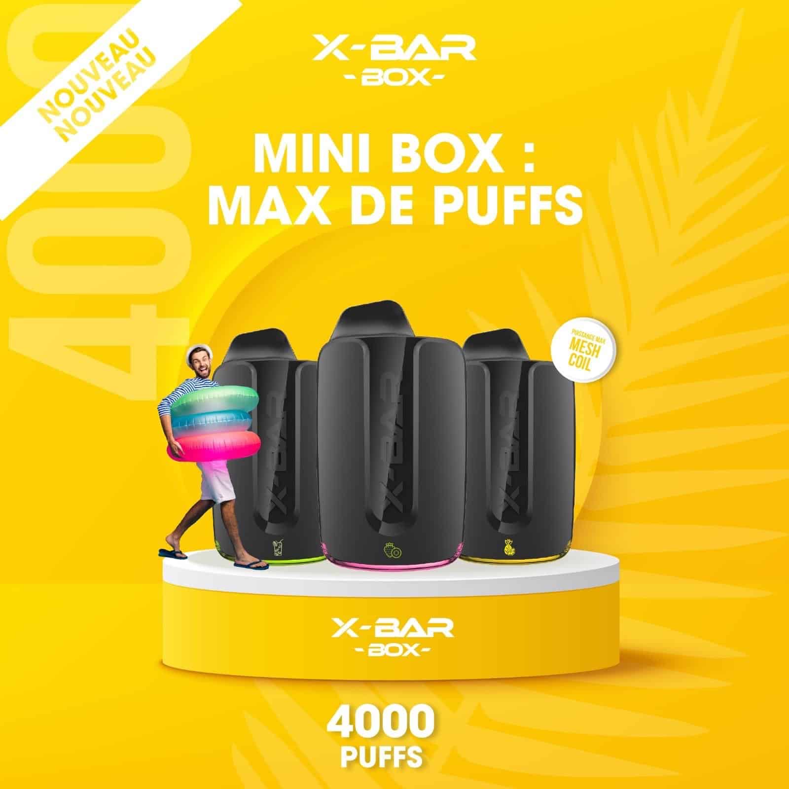 Image X-BAR Box, 4000 puffs ! 🌬