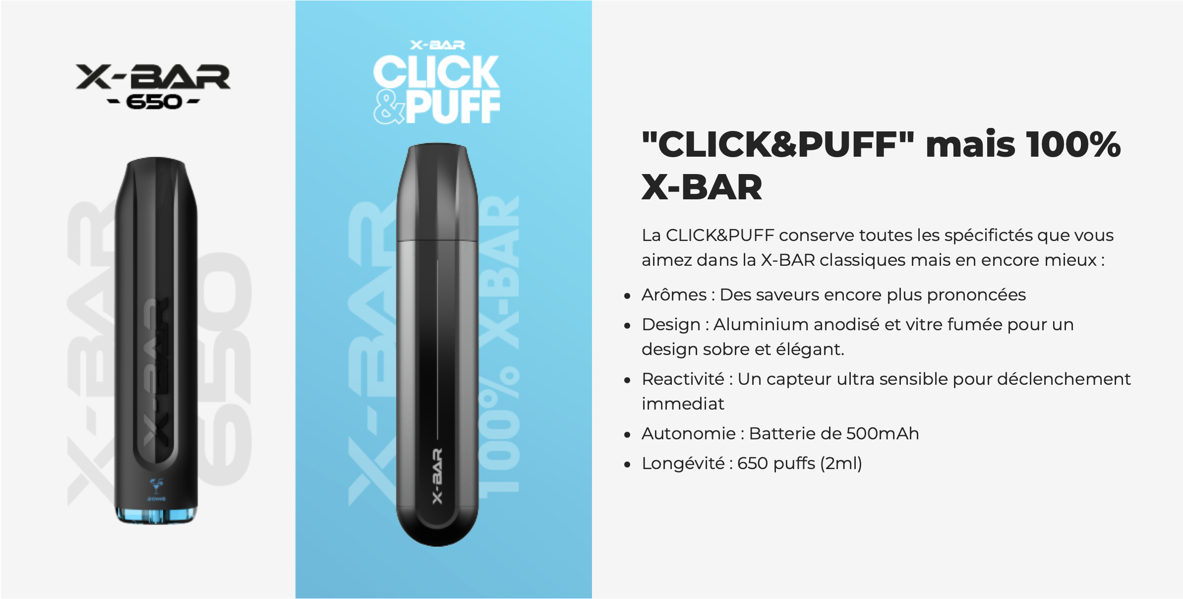 X-Bar Click & Puff 1