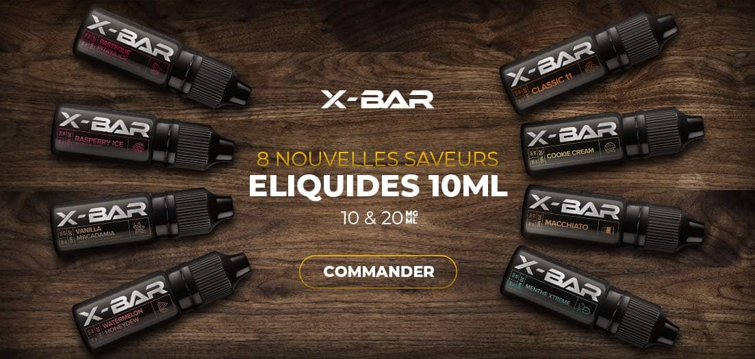 Image 8 nouvelles saveurs X-Bar E-liquides 10ml 🤗