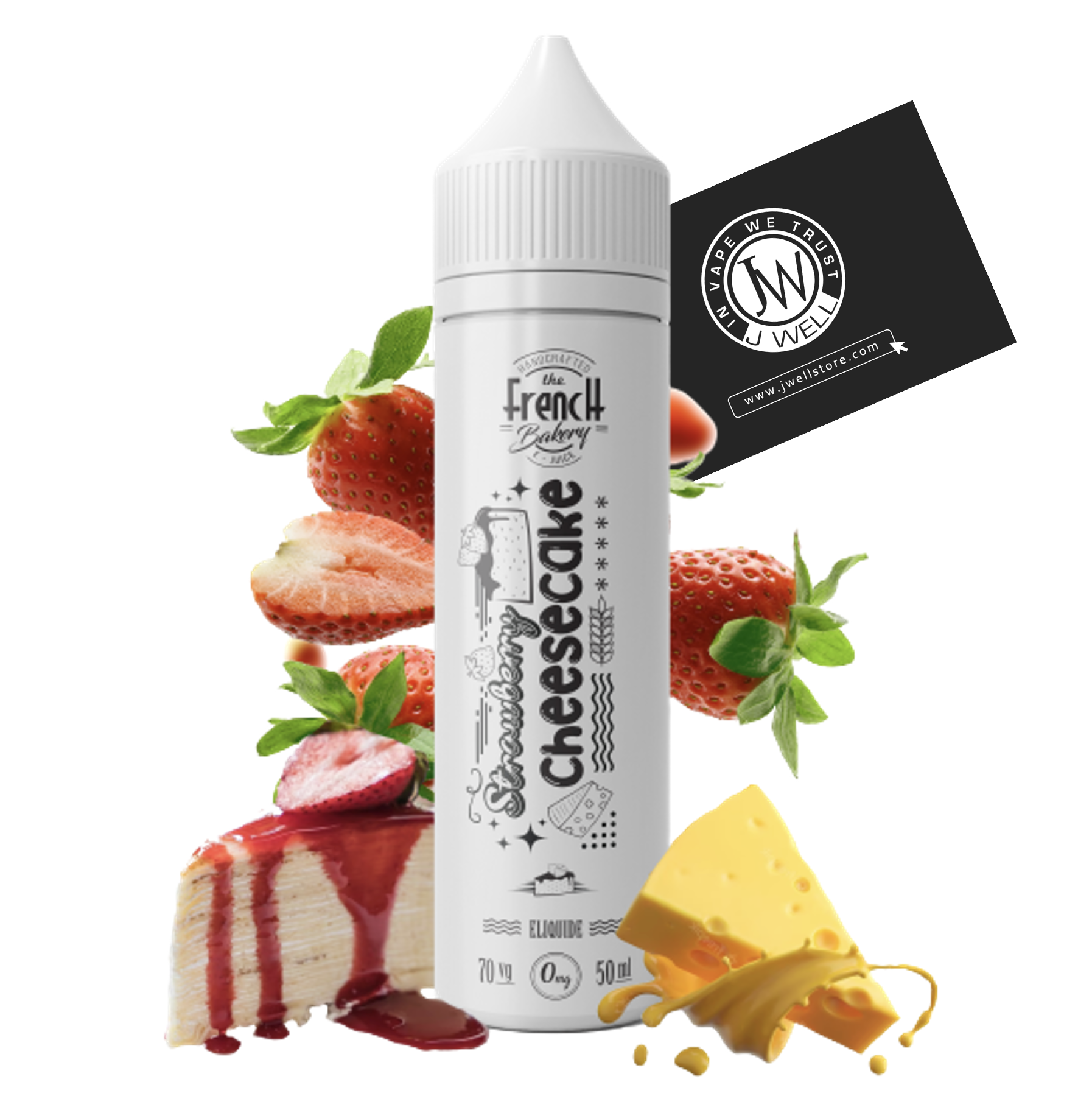 Image E liquide Strawberry Cheesecake 50 ml The French Bakery