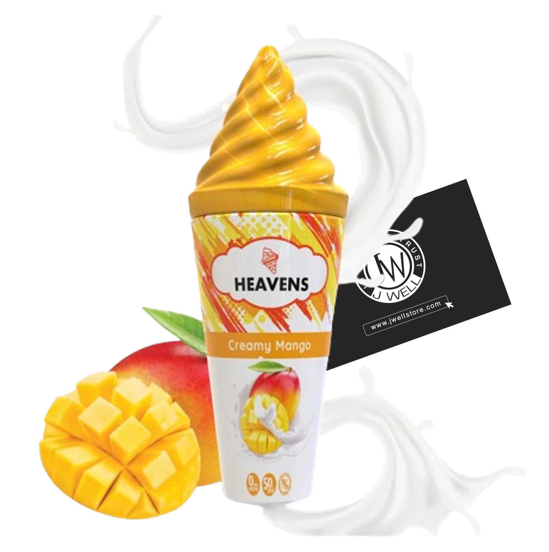 Image E liquide Creamy Mango 50 ml E-Cone Heavens Vape Maker