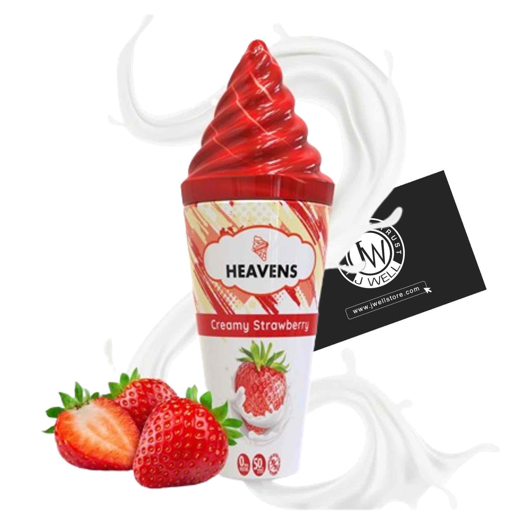 Image E liquide Creamy Strawberry 50 ml E-Cone Heavens Vape Maker