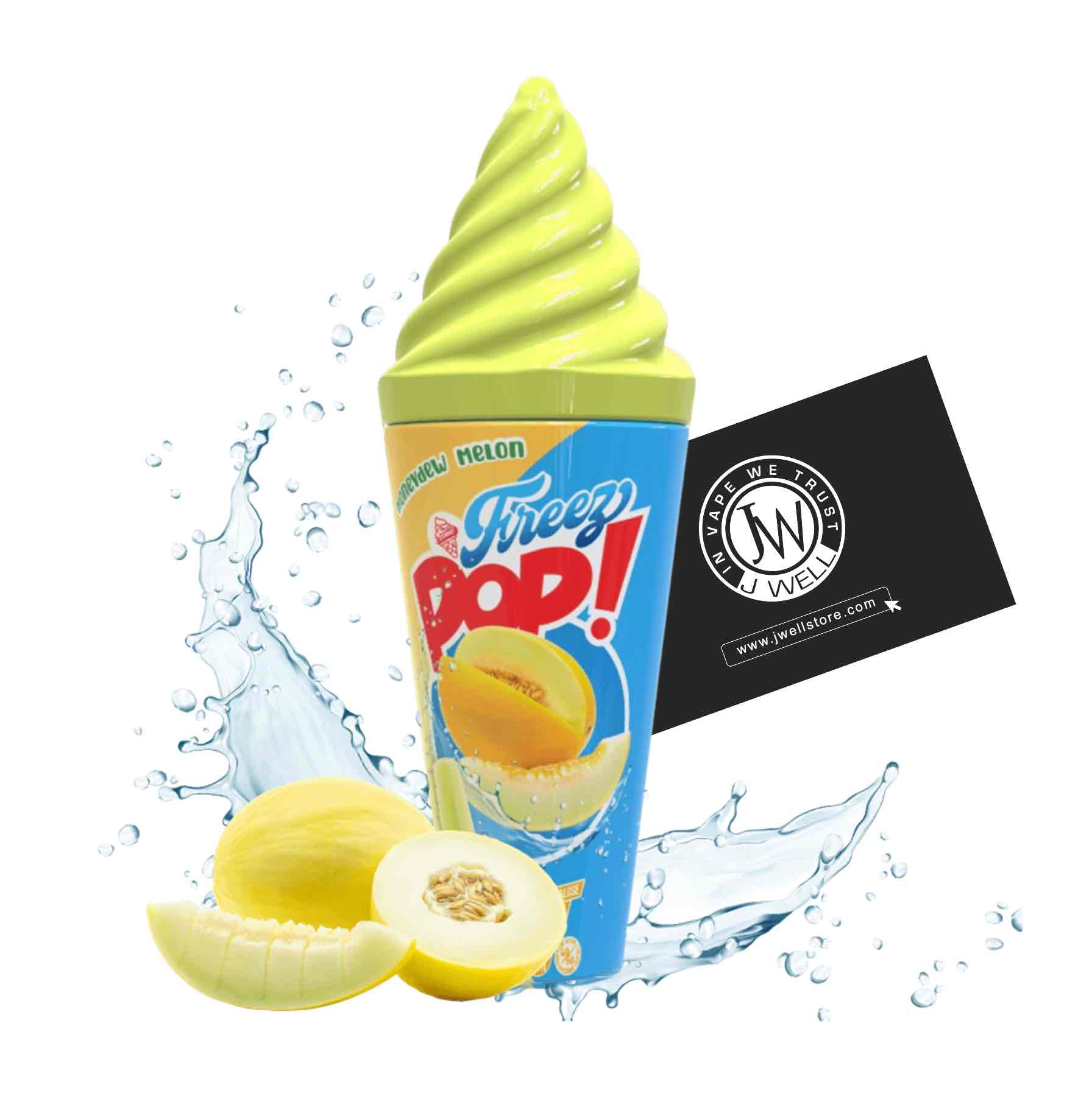 Image E liquide Pop Melon Honeydew 50 ml Freez Pop Vape Maker