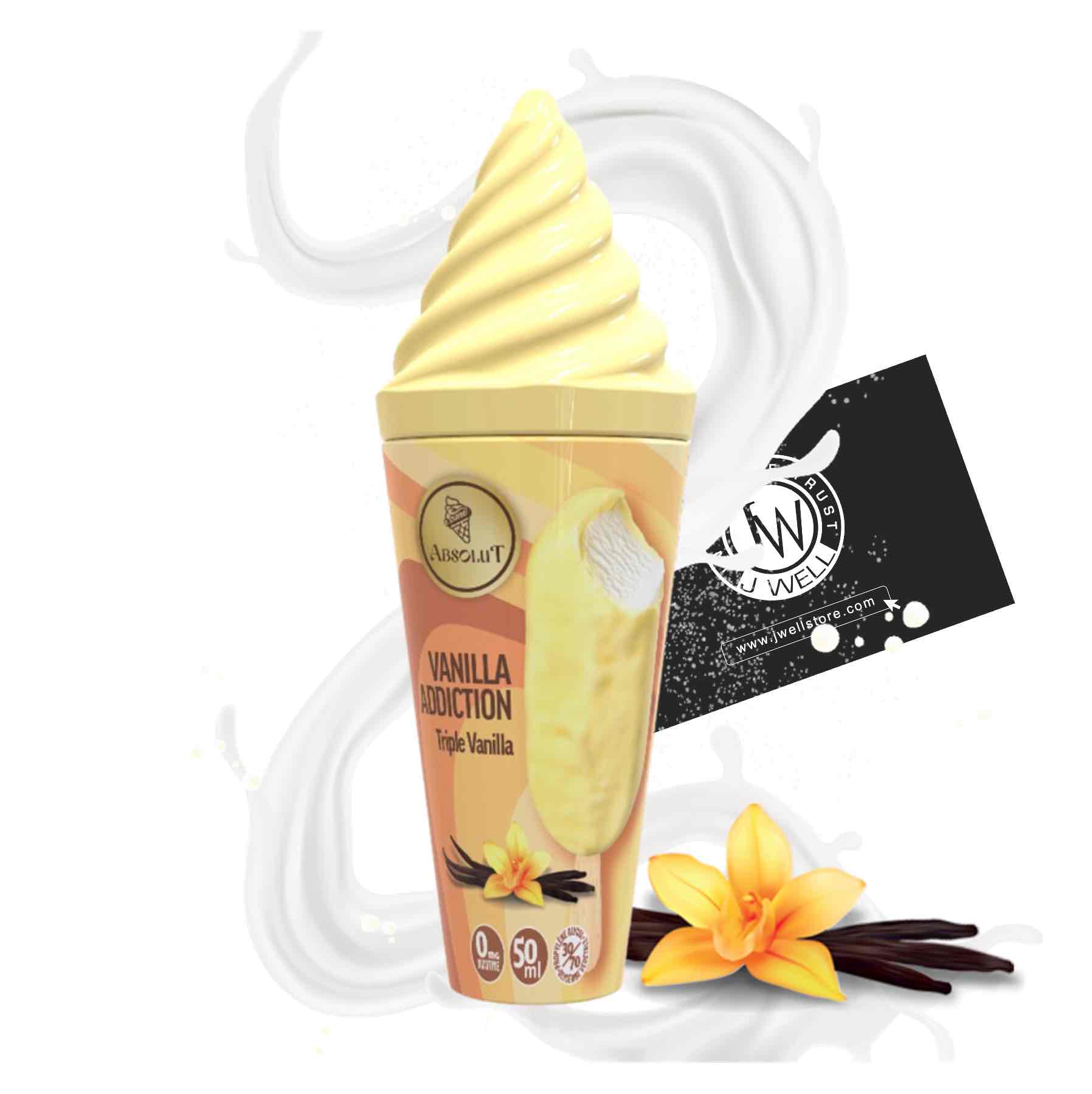 Image E liquide Vanilla Addiction 50 ml E-Cone Absolut Vape Maker
